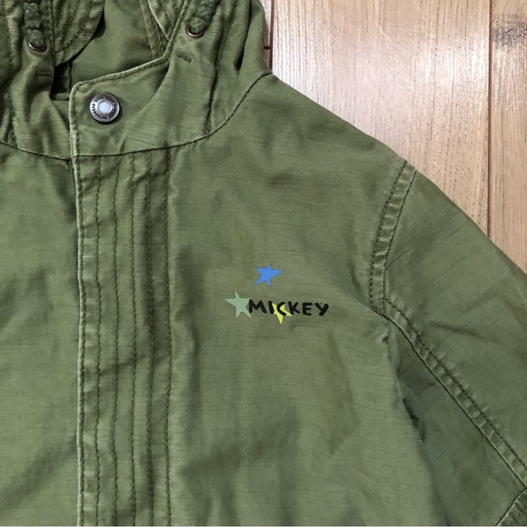 Boys (Toddler) Zara Baby Disney Baby Mickey cotton Green hooded jacket size 3-4 - Picture 3 of 13